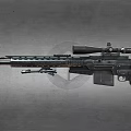 Sniper Rifle with High Power Scope Tactical Magazine and Durable Metal Body for Precision Shooting