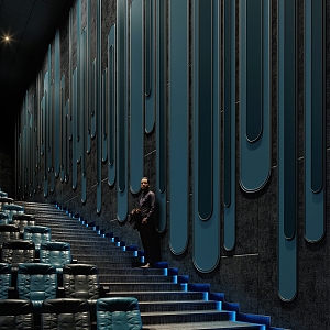 Modern Cinema Hall 3d model