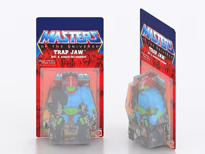 Masters of the Universe Trap Jaw Electric Toy Action Figure Boxed Collectible 3d model