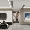 Modern Living Dining Room Interior With Sofa Dining Table Chandelier And Open Concept Design