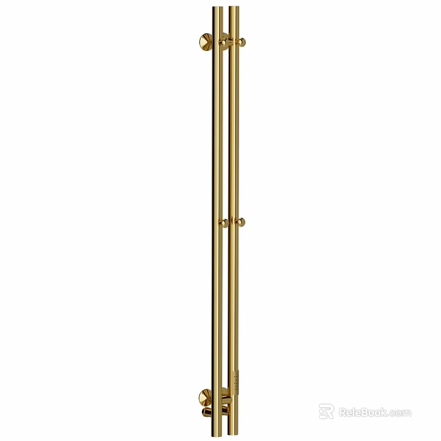 Modern Luxury Gold Bathroom Accessories Towel Holder Rack with Elegant Design 3d model 