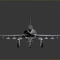 Detailed Modern Fighter Jet Weapon With Silver Blue Stripes Streamlined Wings And Cockpit