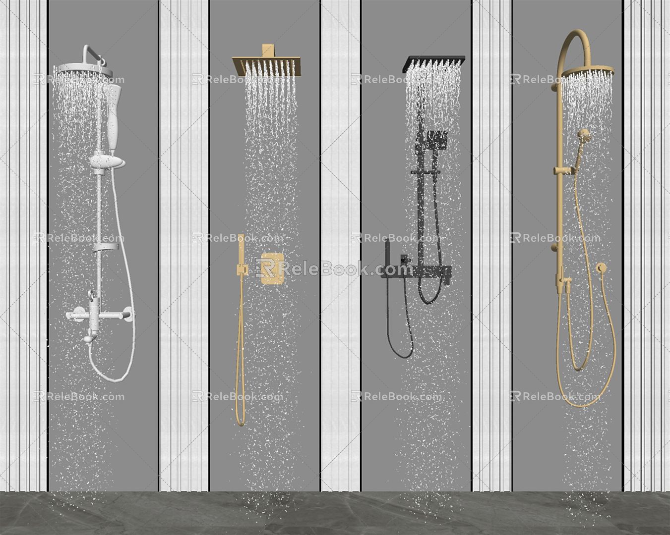 Modern Shower Shower 3d model