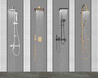 Modern Shower 3d model