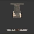 Furniture Decorative Metal Hardware With Rustic Ring And Hinge Plate