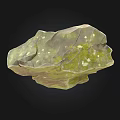 Rustic Stone And Wooden Decorative Piece With Natural Green Moss Texture