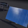 Smart Solar Power Machine With Efficient Panel System For Renewable Energy Generation 3d model