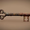 Vintage Style Antique Key Jewelry With Intricate Metal Design And Rustic Texture