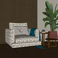 Modern Single Sofa 3d model
