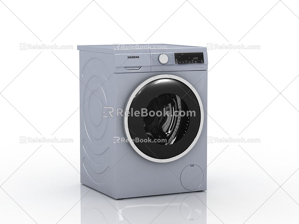 Modern washing machine drum washing machine 3d model