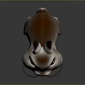 Cute 3D Rabbit Game Movie Character With Brown And White Fur Big Ears Large Eyes