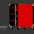 Tool Box Iron Box Multi-layer Tool Box Iron Box Iron Trunk Box Luggage Leather Box 3d model