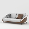 Sofa Double Sofa White Sofa 3d model