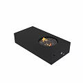 Modern Black Fireplace Design with Flames Stone and Sleek Interior Features