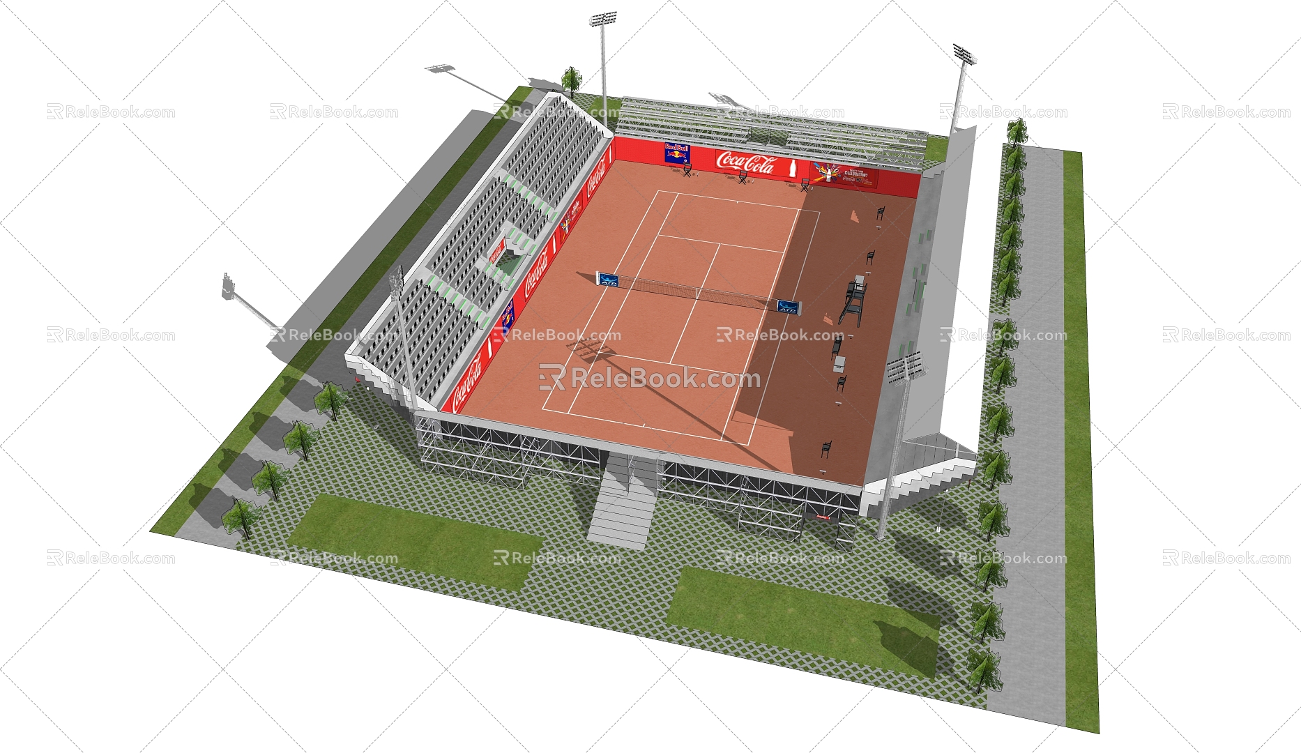 modern gymnasium building model