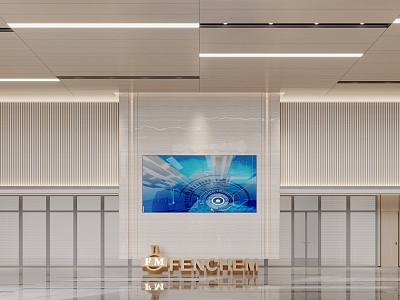 Modern Hall Corporate Lobby model