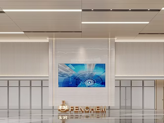 Modern Hall Corporate Lobby 3d model