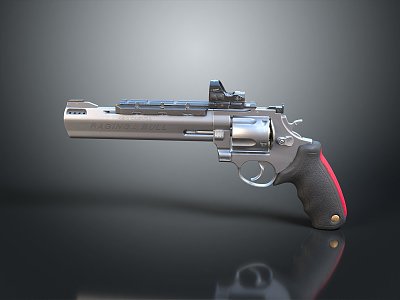 Modern revolver pistol semi-automatic pistol 3d model