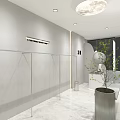 Modern Minimalist Clothing Store With Glass Facade And Interior Lighting Decor