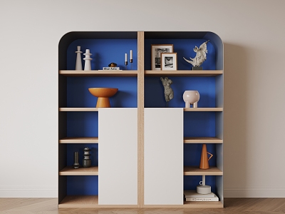 Blue Bookcase model