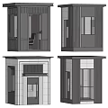 Modern Security Booth Designs With Varied Glass Metal Structures And Exterior Details
