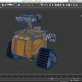 Robot dog intelligent robot science fiction robot future robot high-tech children's toy intelligent AI low face number low model simple model film realism 3d model