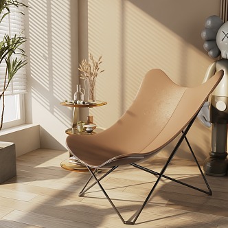 Modern Reclining Chair High Leisure Chair 3d model