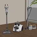 Smart Machines for Home Cleaning Upright Canister Stick Vacuums on Wooden Floor