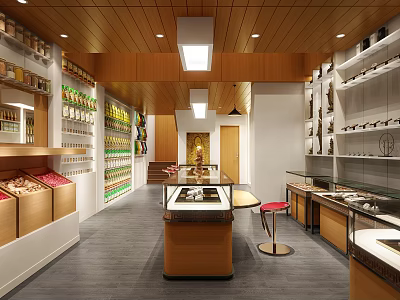 Modern specialty store 3d model