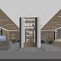 Modern Spacious Interior Design With Wooden Ceiling Round Pendant Light Bookshelves And Sofas