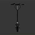 Stylish Orange And Black Grizzly Electric Scooter With Handlebar And Wheels