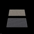 Gray Square Carpet with Small Round Dots Non Slip Rubber Mat for Bathroom Kitchen Use