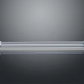 White Rectangular LED Light Fixture With Transparent Cover And Smooth Surface Reflection 3d model