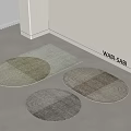 Modern Carpet Combo Round Carpet Oval Carpet Shaped Carpet Striped Carpet Geometric Carpet 3d model