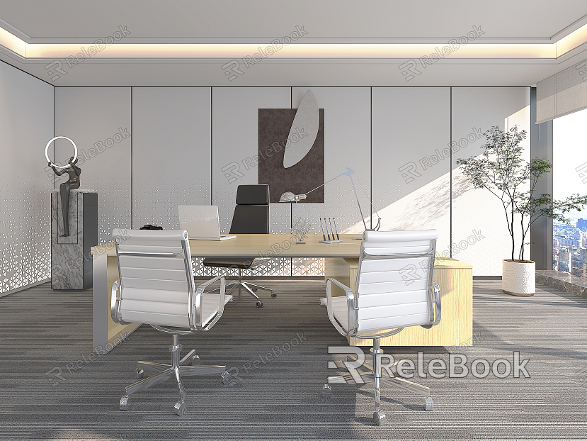 Modern Office Manager Office Desk and Chair Boss Desk and Chair Desk and Chair model