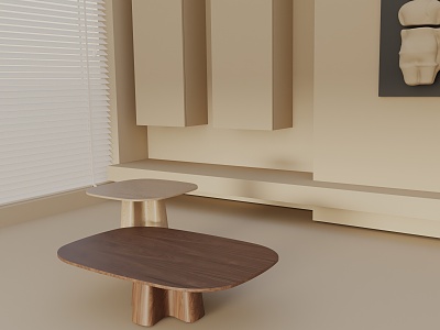 Modern coffee table model