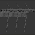 Mechanical Equipment With Long Strip Rail Platform And Multiple Metal Brackets