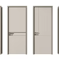 Swing Door Different Design Options for Modern Interior with Simple Panel and Clean Finish 3d model