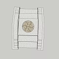 Traditional Stone Arch Bridge With Ornate Decorative Elements And Circular Center