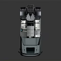 Volvo Teal Truck Cab Modern Sleek Design With Reflective Surface