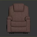 Pink Leather Recliner Chair With Comfortable Armrests And Cup Holders
