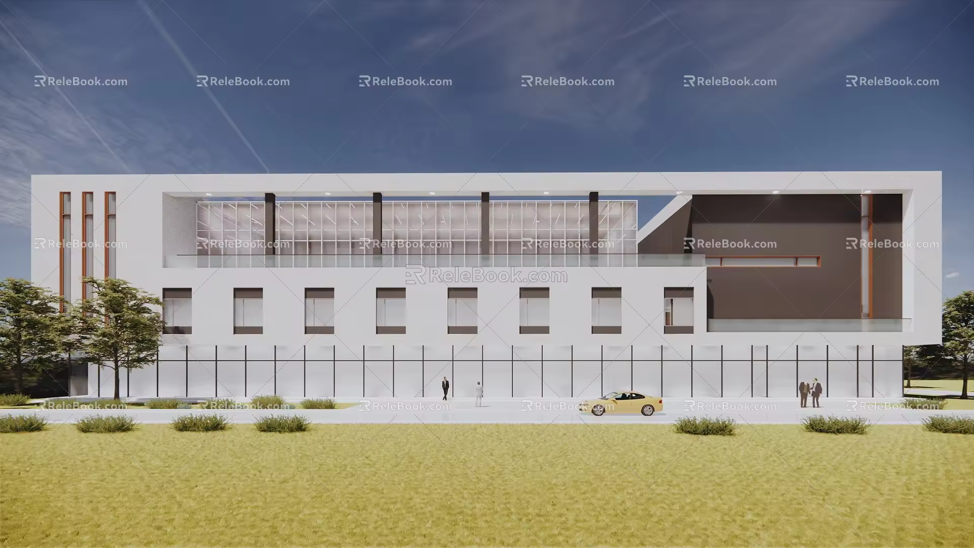 Modern Office Building Office Building II 3d model