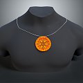 Modern Necklace Ornament 3d model