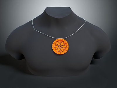 Modern Necklace Ornament 3d model