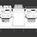 Silver Nespresso Coffee Machine With Stainless Steel Design And Coffee Cups On Top