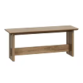 Natural Wood Bench With Simple Design For Home Living Room Furniture