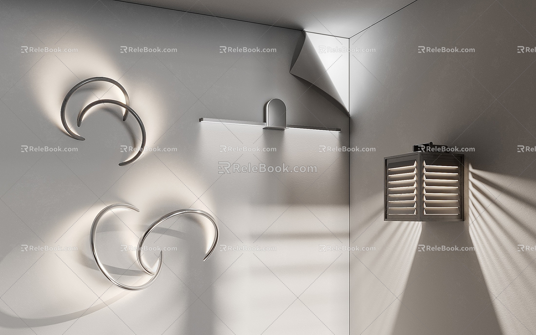 Light Luxury Wall Lamp 3d model