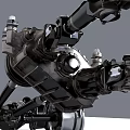 Detailed 3D Model of Car Engine Components Including Axle and Wheels Structure