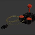Modern Gamepad Wireless Gamepad Game Console Accessories Handle 3d model