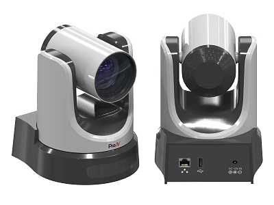 Projection Surveillance Cameras With Dual HD Lens Pan Tilt Base And Interface Ports 3d model